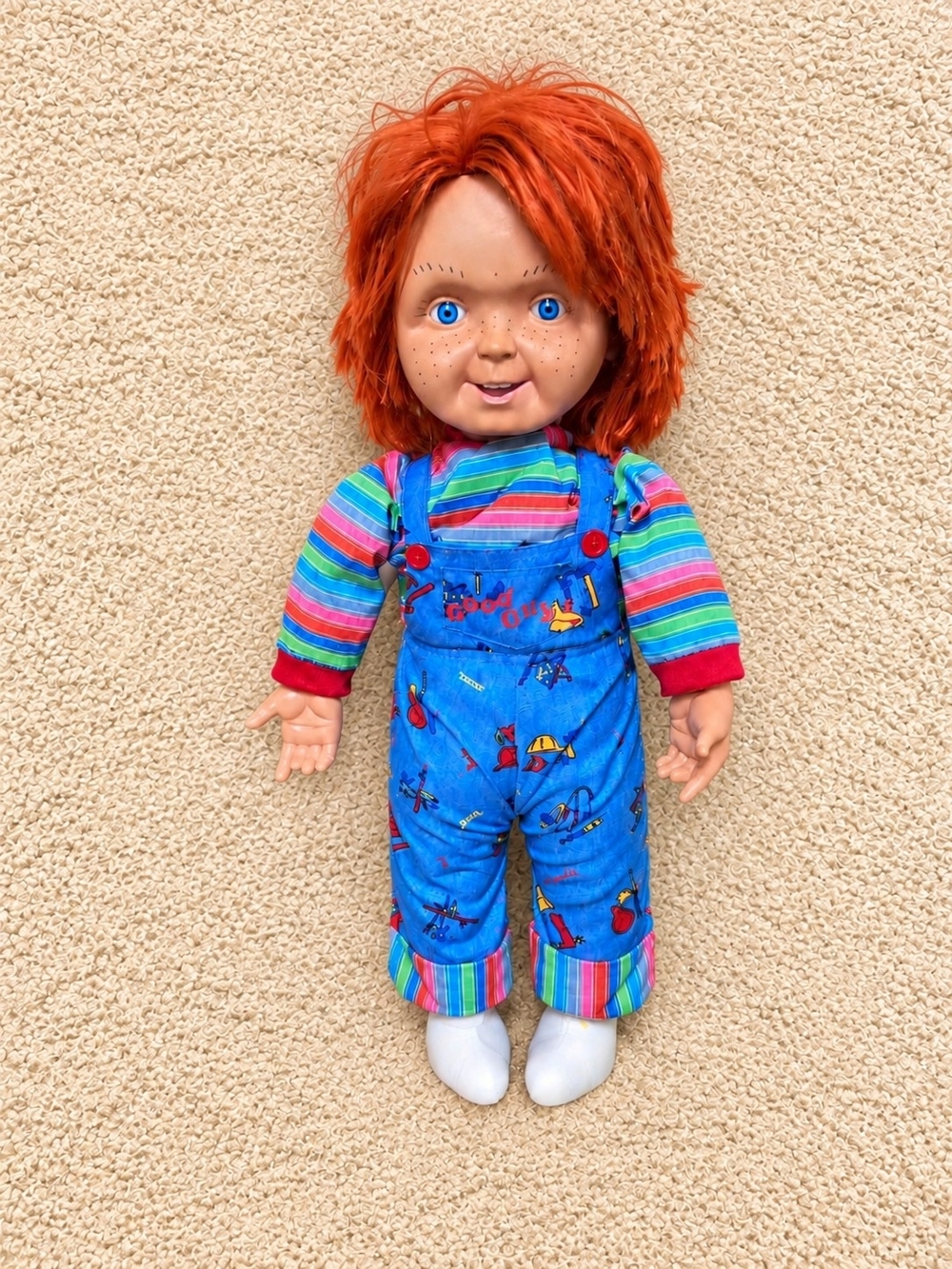 Red Haired Girl Doll with Blue Overalls – Kids Toy